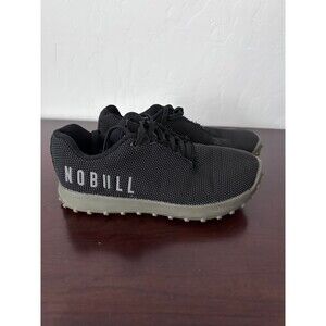 NOBULL trainer shoes women's 9 men's 7.5 black gray cross training athletic